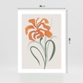 Plakat bez ramy 30x40 - Kwiatowe Harmonie - kwiat, sztuka nowoczesna