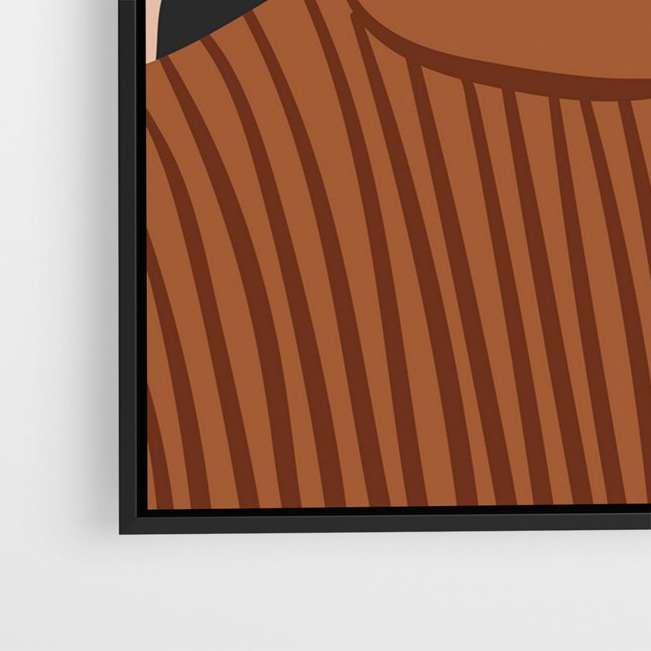 Obraz w ramie 50x70 - Kobiece Wibracje - nowoczesny plakat, styl retro - rama czarna