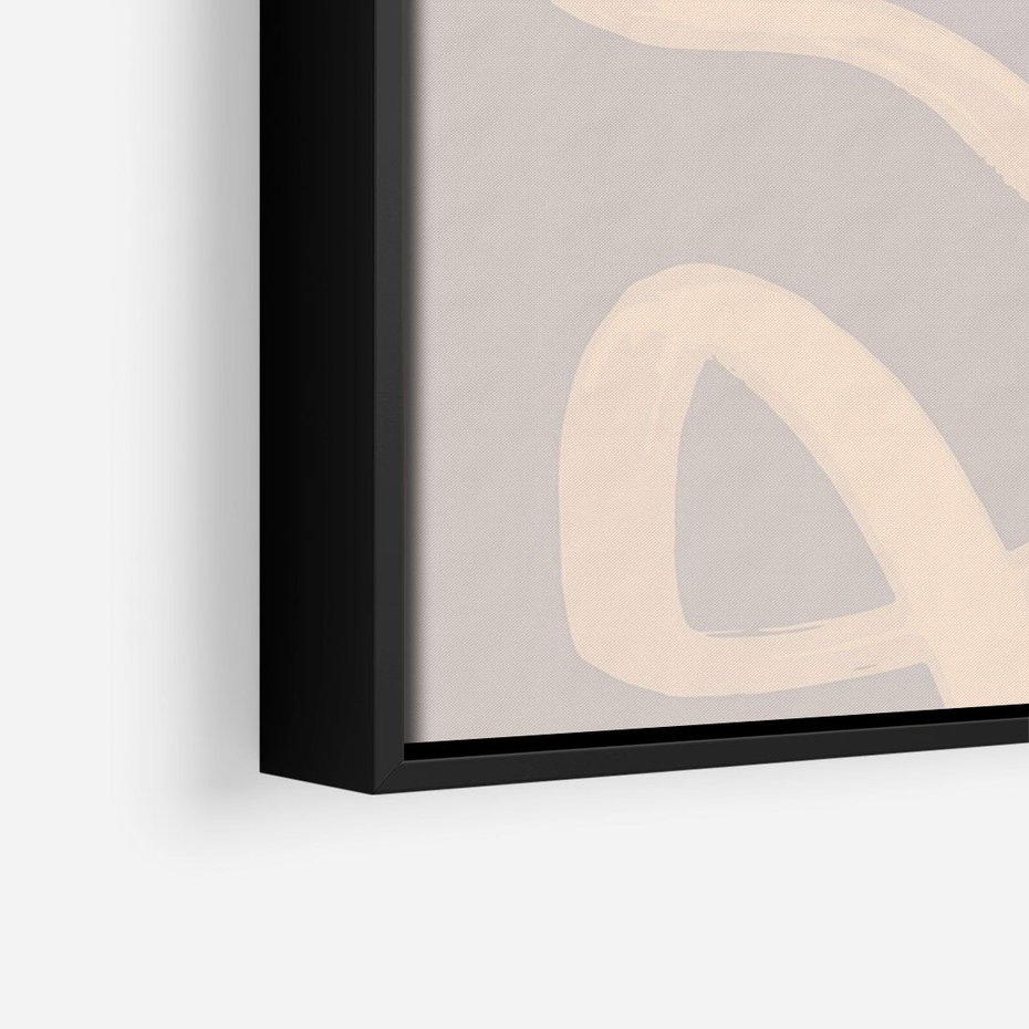 Obraz w ramie 50x70 - Nowoczesne Odbicia - minimalistyczny obraz, nowoczesny - rama czarna