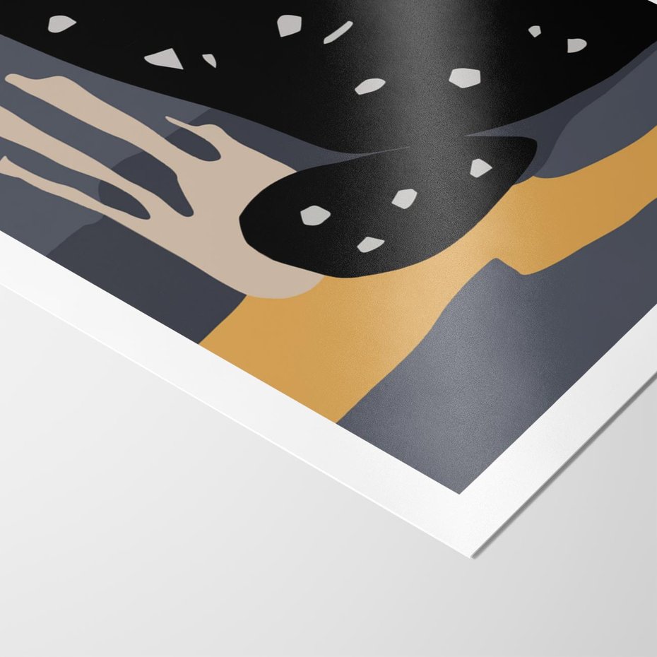 Plakat bez ramy 30x40 - Formy Szarości - ciemny, mroczny plakat