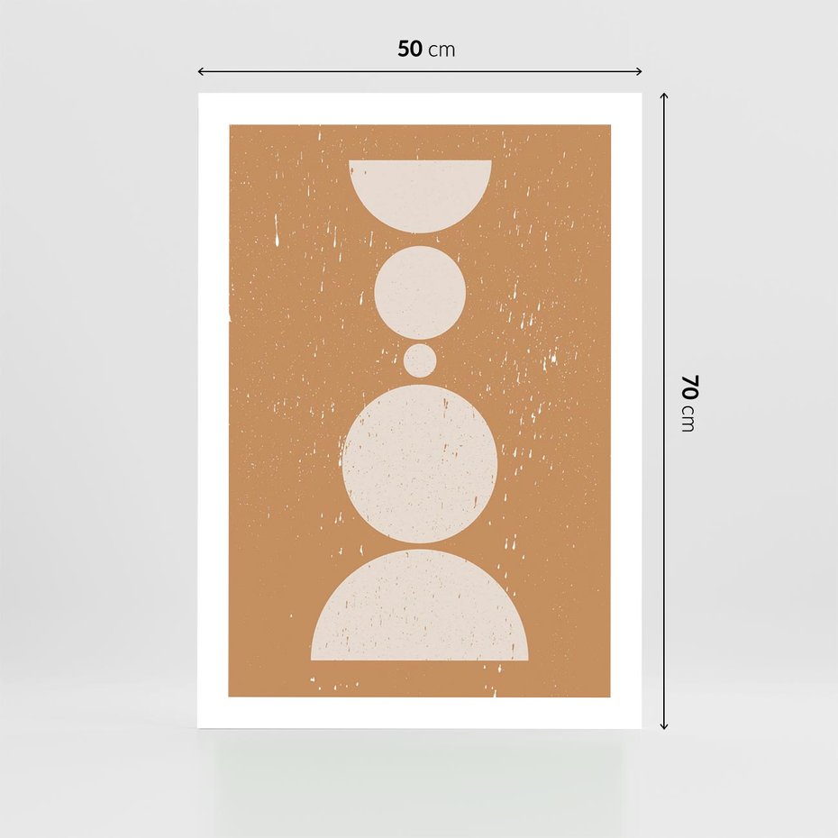 Plakat bez ramy 50x70 - Podróżne Echa - mid century styl, nowoczesna grafika