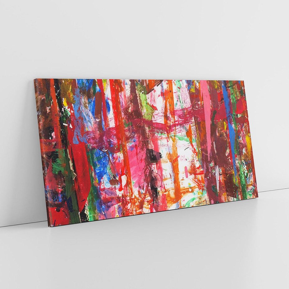 Obraz na płótnie 140x70 - Abstrakcja: wyraz emocji - abstrakcja