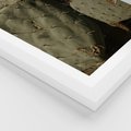 Plakat w ramie 50x70 - Urok Egzotyki - kaktusy, boho - rama biała