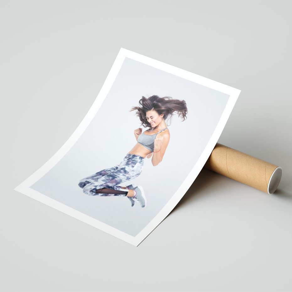 Plakat bez ramy 50x70 - Sportowy Ducha: Energia i Siła - fitness, sport