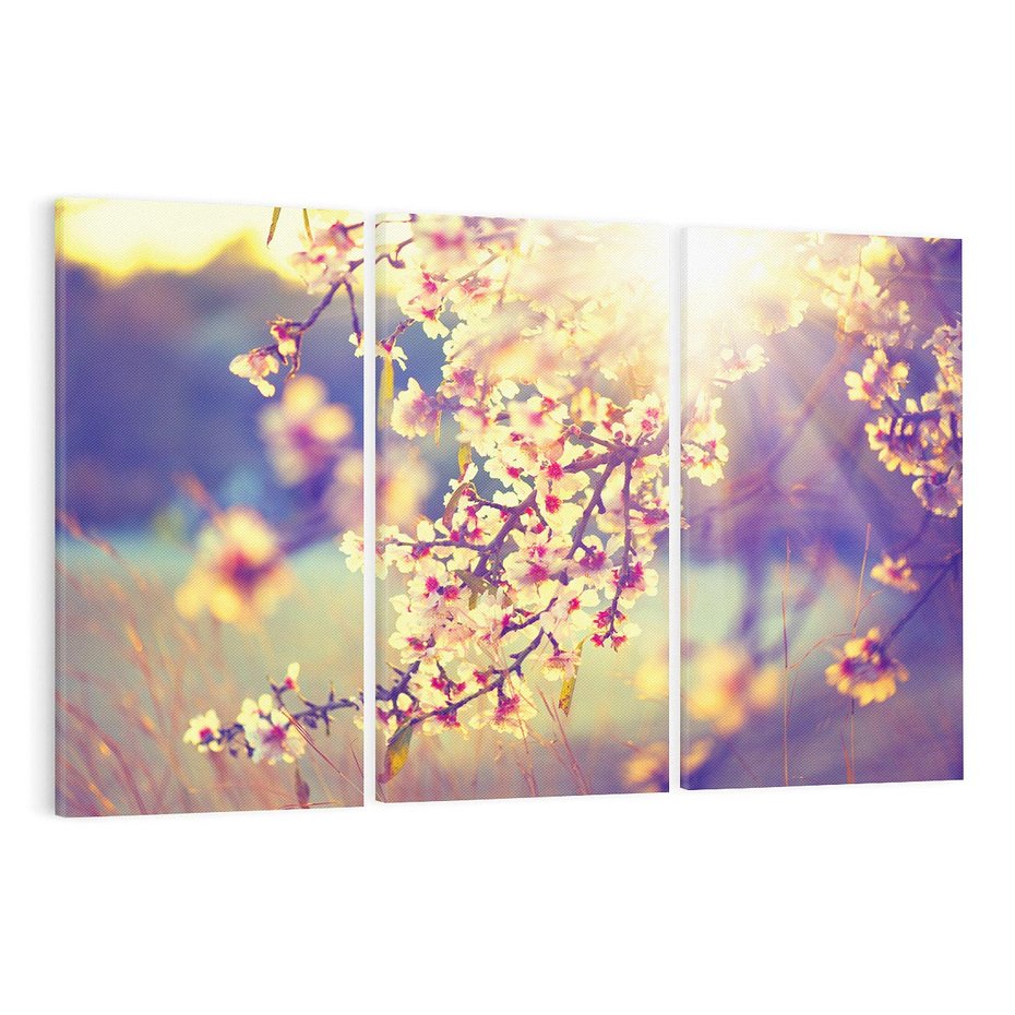 Obraz na płótnie 120x80 - Kwiatowa Wiosna - kwiaty, wiosna