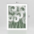 Plakat bez ramy 40x50 - Spokojne Plamy Natury - zielony plakat, roślinne motywy