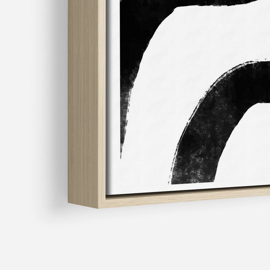 Obraz w ramie 70x100 - Wibracje Plam - abstrakcja, minimalizm - rama drewno