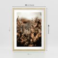 Plakat w ramie 30x40 - Jesienny Mikrokosmos - suchetrawy, jesienny klimat - rama drewno