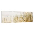 Obraz na płótnie 120x40 - Oaza nad morzem: plaża i roślinność - plaża, morze