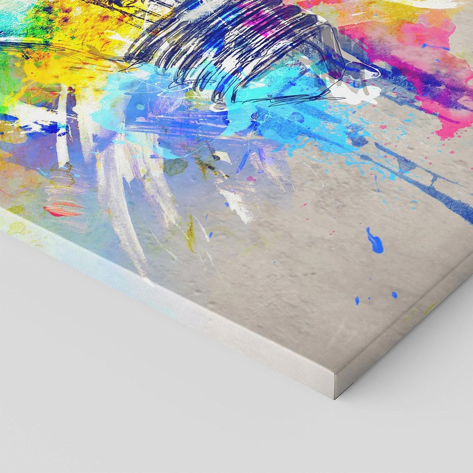 Obraz na płótnie 70x100 - Kolory Kreatywnej Koncepcji - abstrakcyjna grafika, szkic żarówki