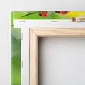 Obraz na płótnie 30x30 - Deszczowa Biedronka - biedronka, deszcz