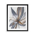 Plakat w ramie 40x50 - Olejne kwiaty - wyraz emocji - kwiaty, malowane - rama czarna