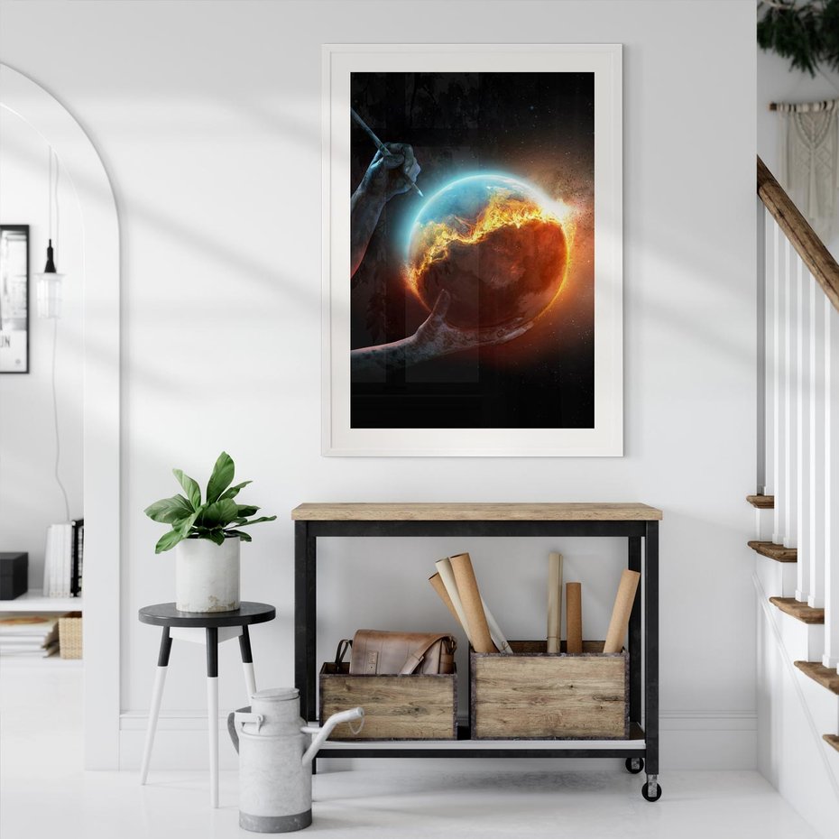 Plakat bez ramy 40x50 - Nieznane przestrzenie - planeta, kosmos