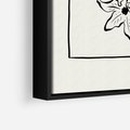 Obraz w ramie 50x70 - Kwiatowe przestrzenie - kwiat, grafika - rama czarna