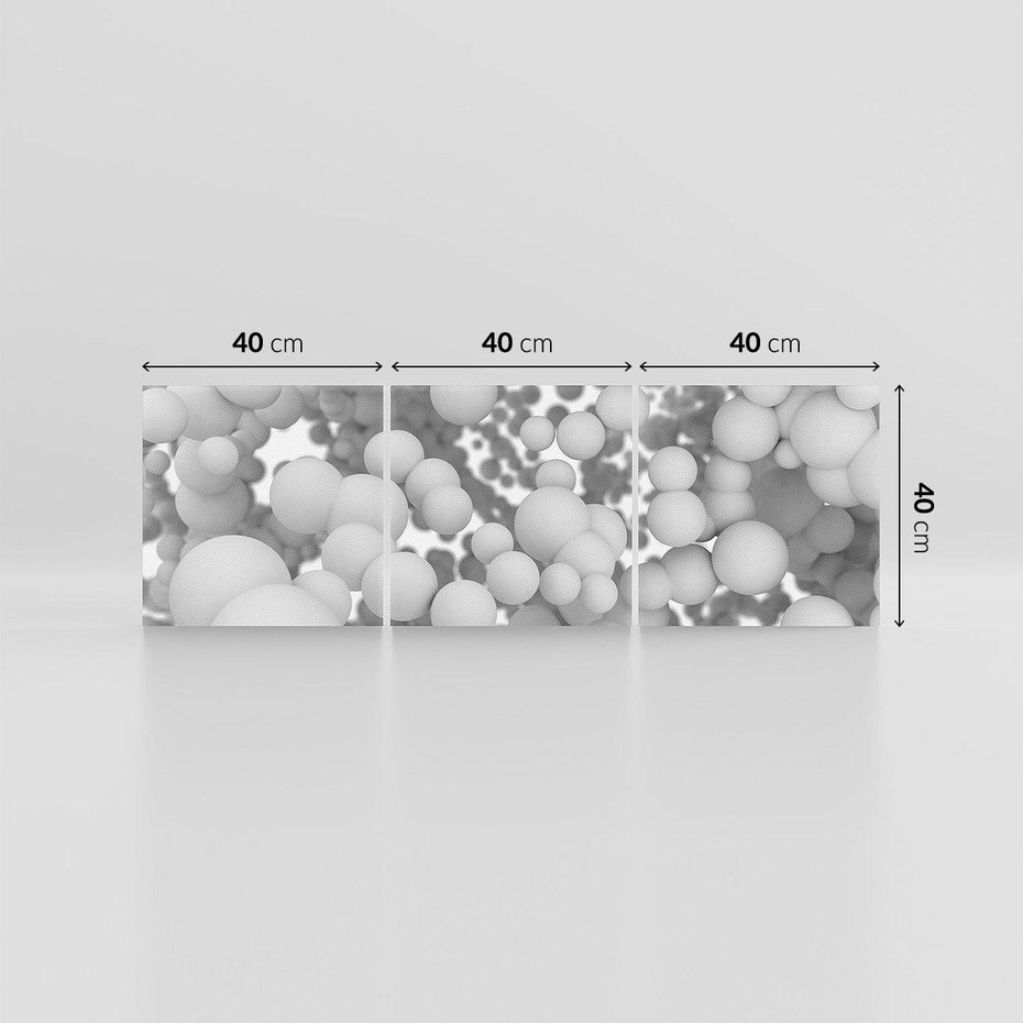 Obraz na płótnie 120x40 - Abstrakcyjne balony w locie - kule, abstrakcja