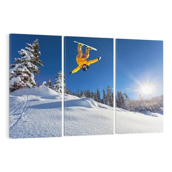 Obraz na płótnie 120x80 - Adrenalina na śniegu - snowboard - snowboard, sport