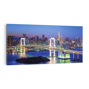 Obraz na płótnie 120x60 - Spotkanie Tradycji i Nowoczesności - Tokio, Japonia