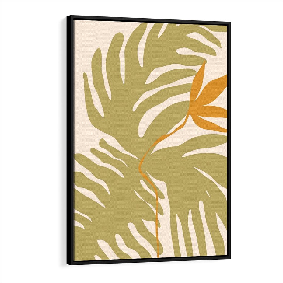 Obraz w ramie 70x100 - Konturem Zmiękczane - minimalistyczny obraz, nowoczesny - rama czarna