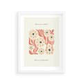 Plakat w ramie 30x40 - Dmuchawce w Abstrakcji - dmuchawce, abstrakcja - rama biała