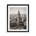 Plakat w ramie 40x50 - Magiczna esencja Londynu: Big Ben i miasto - Big Ben, Londyn - rama czarna