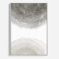 Obraz w ramie 50x70 - Impresje Energii - rozmyte cienie, abstrakcja - rama biała