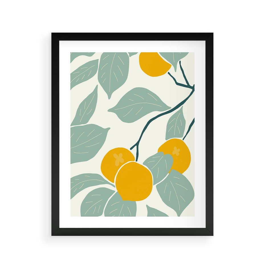 Plakat w ramie 40x50 - Wewnętrzna Melodia - plakat, nowoczesna sztuka - rama czarna