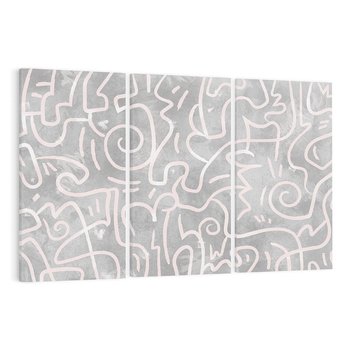 Obraz na płótnie 120x80 - Sploty odblasków i zawirowań - abstrakcyjne rysunki, wzorek