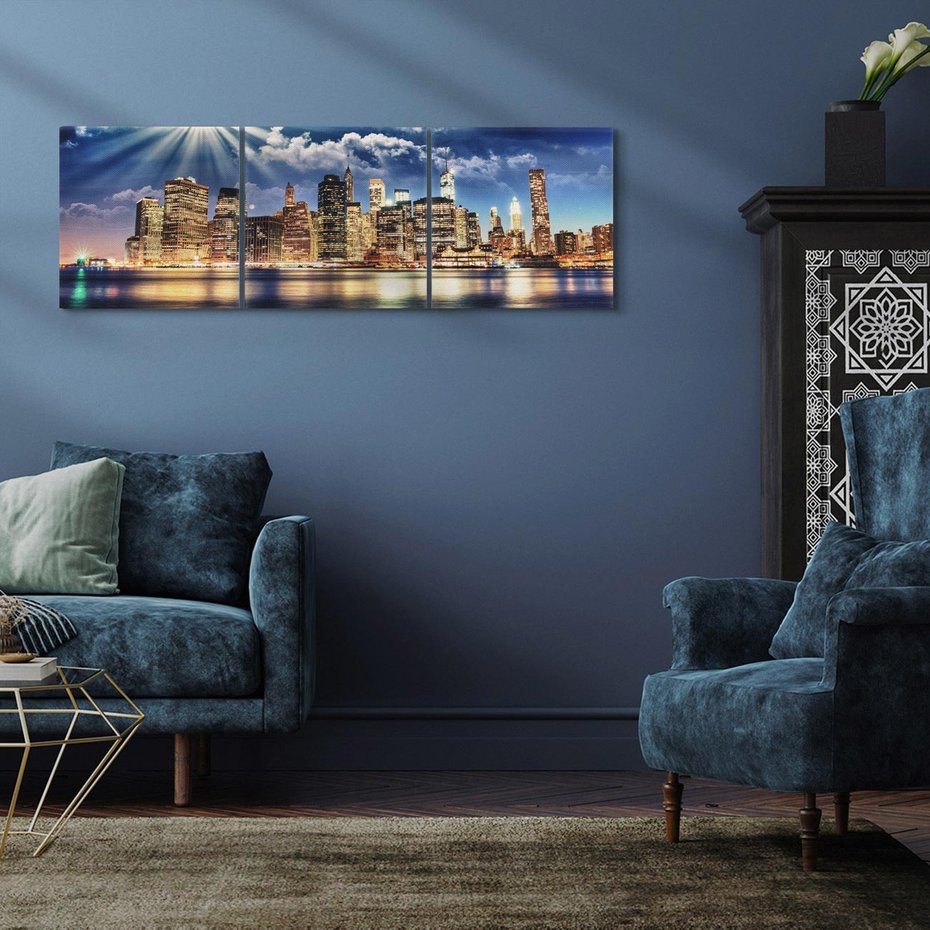 Obraz na płótnie 120x40 - Majestatyczny Manhattan - Nowy York, USA