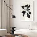 Plakat bez ramy 30x40 - Spojrzenie w kształty kwiatów - kwiaty magnolii, minimalizm