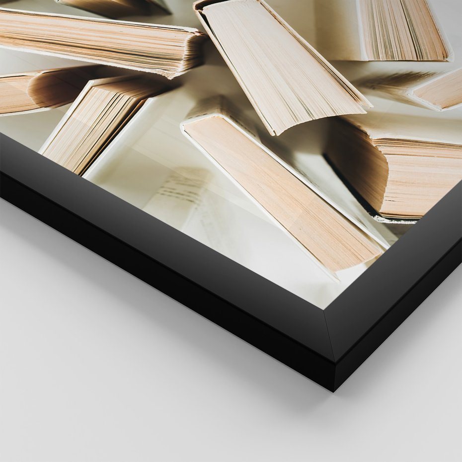 Zestaw obrazy w ramie 30x40 galeria - Prostota, minimalizm, typografia - rama czarna