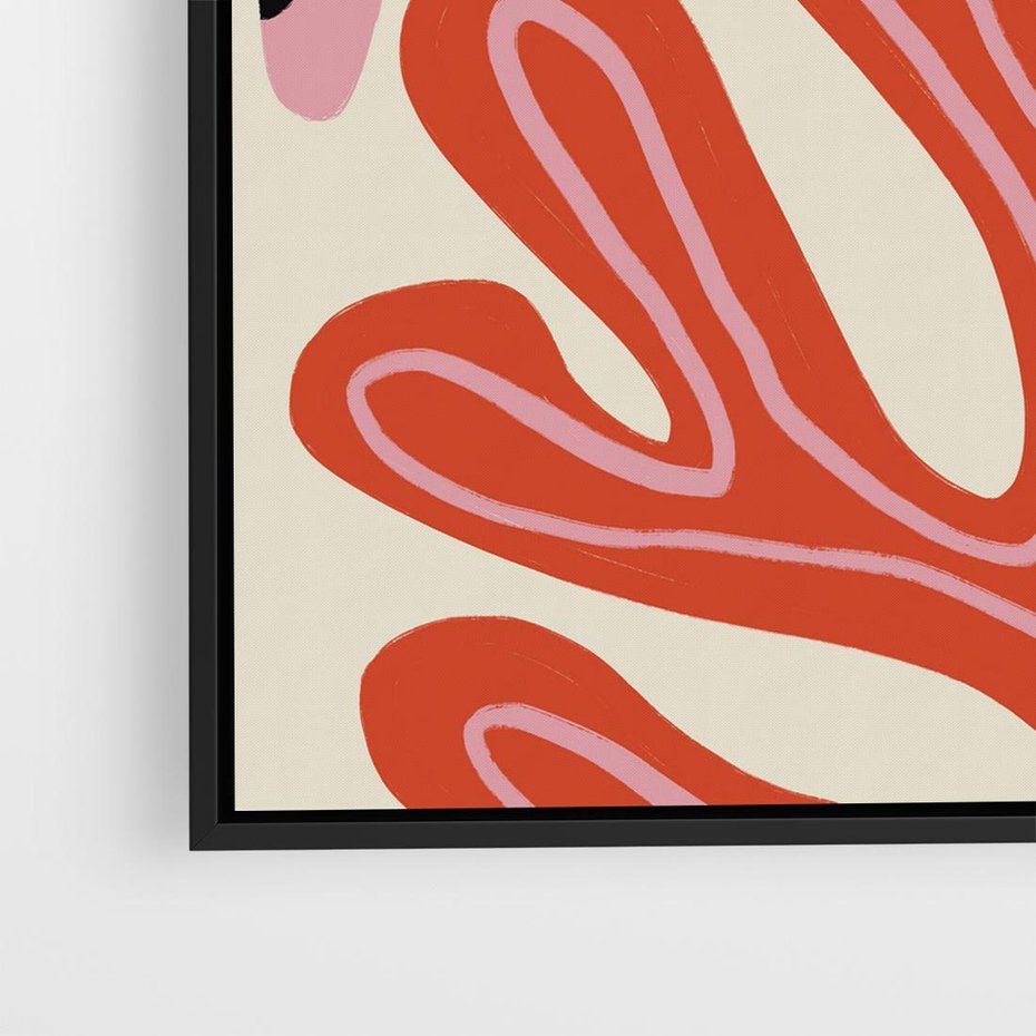 Obraz w ramie 50x50 - Księga Pastelowych Impulsów - abstrakcyjny obraz, plakat - rama czarna