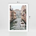 Plakat bez ramy 21x30 - Wenecja na Twojej Ścianie - wenecja, kanały