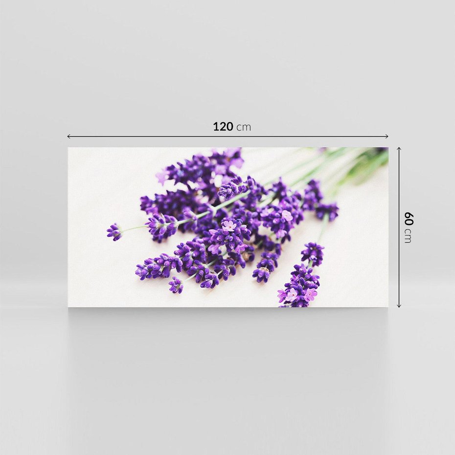 Obraz na płótnie 120x60 - Urok lawendowych kwiatów - lawenda, kwiaty