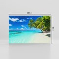 Obraz na płótnie 120x80 - Rajskie plaże na Malediwach - Malediwy, plaża