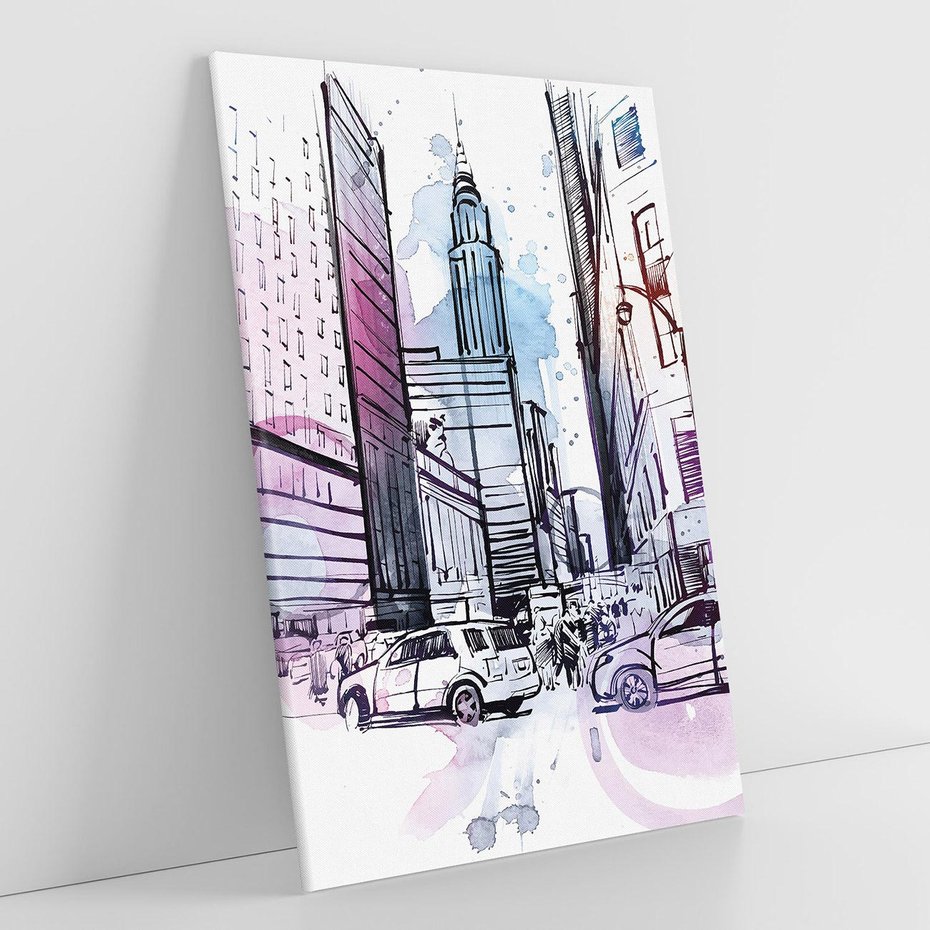 Obraz na płótnie 70x100 - Miasto ożywione pulsującym życiem - szkocja, miasto