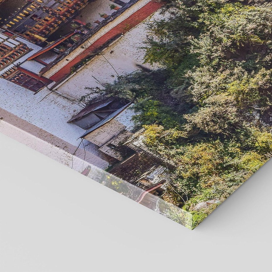 Obraz na płótnie 50x70 - Architektura Azji: Harmonia i Majestat - architektura, Azja