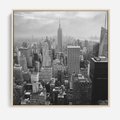 Obraz w ramie 50x50 - Majestatyczne Wysokości - Nowy Jork, wieżowce - rama drewno