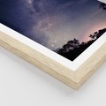 Plakat w ramie 30x40 - Gwiaździste Ujęcie - gwiaździste niebo, noc - rama drewno