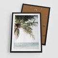 Plakat w ramie 50x70 - Wakacyjne Marzenie - palma nad morzem,  - rama czarna