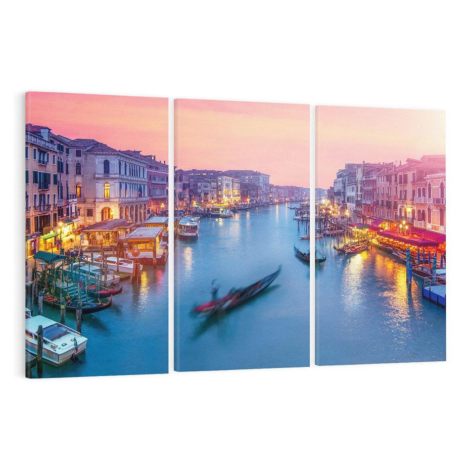 Obraz na płótnie 120x80 - Romantyczna Wenecja we Włoszech - Wenecja, Włochy