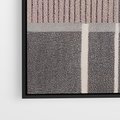 Obraz w ramie 70x100 - Harmonia skradzionych odcieni - symetryczne, geometryczne pasy - rama czarna