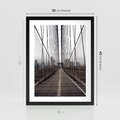 Plakat w ramie 30x40 - Nowoczesna Linia - most, nowoczesna - rama czarna