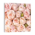 Obraz na płótnie 50x50 - Delikatność róż - piękno natury - róże, kwiaty