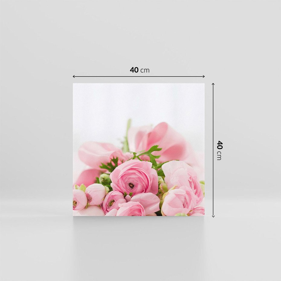 Obraz na płótnie 40x40 - Bukiet Róż - róże, bukiet