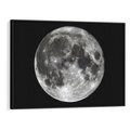 Obraz w ramie 70x50 - Księżycowa Aura - zdjęcie, ogromny księżyc na czarnym tle - rama czarna