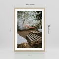 Plakat w ramie 50x70 - Harmonia i Spokój - boho, relaks - rama drewno