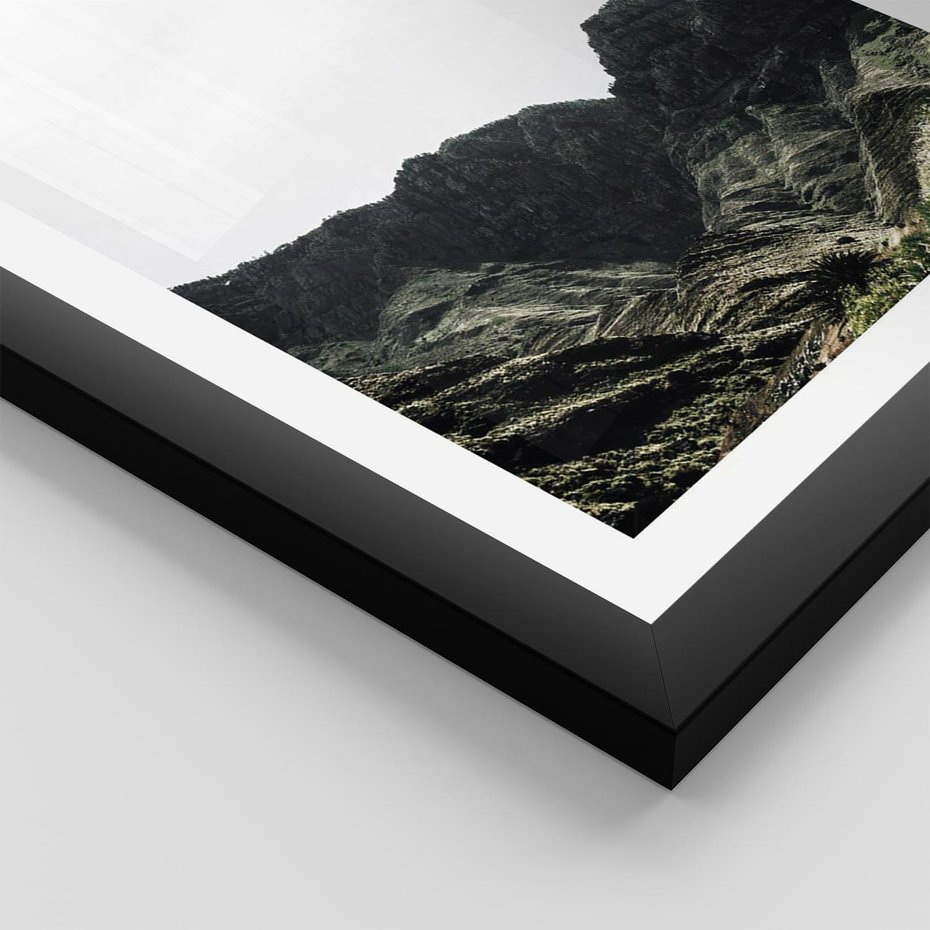 Plakat w ramie 30x40 - Górska Potęga - górski krajobraz, góry - rama czarna