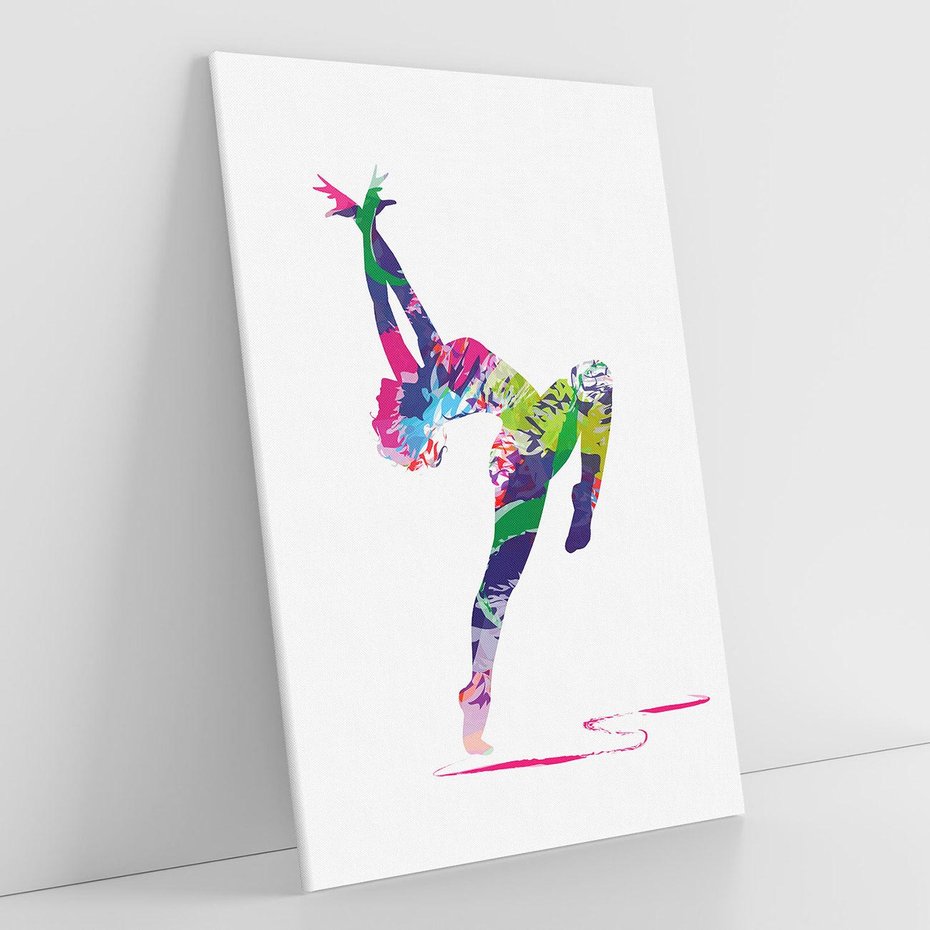 Obraz na płótnie 50x70 - Taniec w akwareli - taniec, akwarela