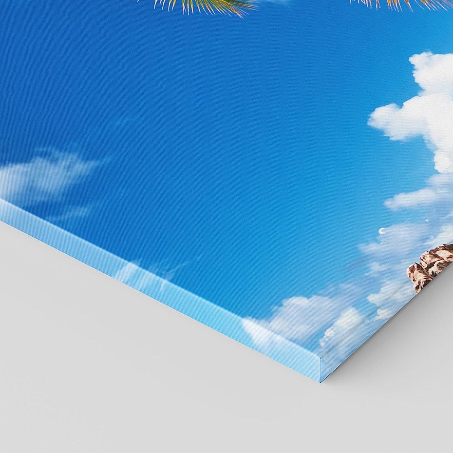 Obraz na płótnie 140x70 - Oaza palm na plaży - palma, plaża