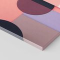 Obraz na płótnie 60x60 - Przenikanie przestrzeni czasu - abstrakcja, geometria